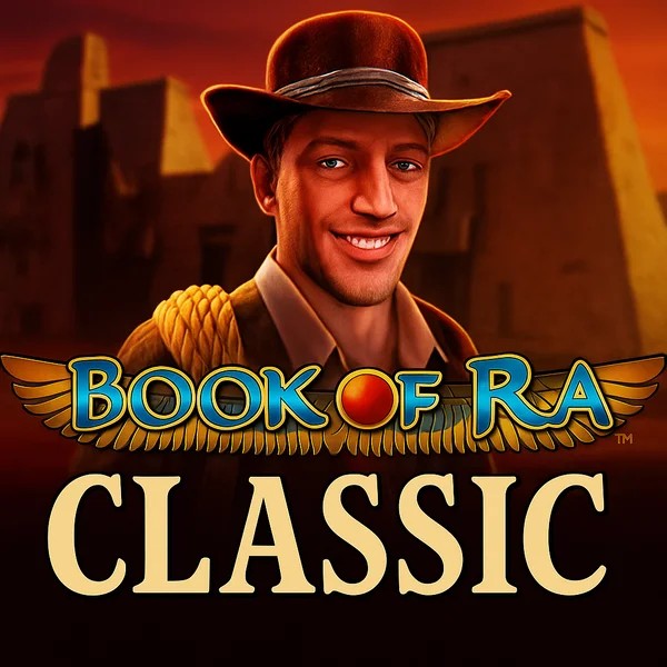 Book of Ra Classic casino game by Novomatic – featured logo at Ozwin Casino