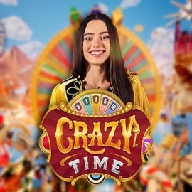 Crazy Time logo by Evolution at Ozwin CasinoCrazy Time